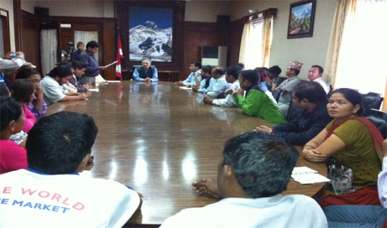 Dalit delegation with former Prime Minister 